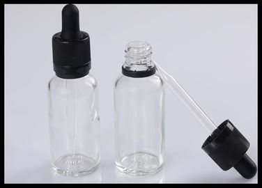 China 30ml despejan la botella líquida esencial del dropper de la botella de aceite de la botella de cristal E proveedor