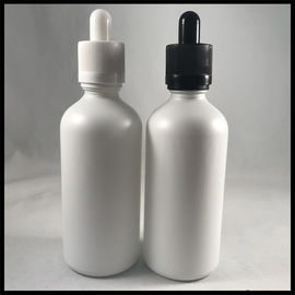 China Capacidad blanca vacía del vidrio esmerilado 100ml de las botellas de aceite esencial del dropper líquido de E proveedor