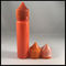 Pequeñas botellas plásticas anaranjadas del dropper, botella de encargo del goteo del unicornio de la ronda 60ml proveedor