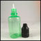 el plástico del verde 30ml embotella las botellas de aceite del jugo de las botellas del dropper del ANIMAL DOMÉSTICO con el casquillo a prueba de niños del pisón proveedor