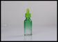 Botellas de cristal líquidas del dropper del aceite esencial de la pendiente del verde del jugo 30ml de E E proveedor