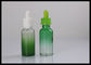 Botellas de cristal líquidas del dropper del aceite esencial de la pendiente del verde del jugo 30ml de E E proveedor