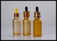 Casquillo metálico del aceite esencial 30ml del oro del dropper del oro de cristal redondo de la botella proveedor