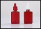 El dropper líquido de cristal rojo de la botella E del cuadrado 30ml embotella la botella de aceite esencial proveedor
