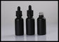Envases líquidos cosméticos helados negro mate de las botellas de cristal del aceite esencial proveedor