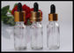 Salud/seguridad químicas transparentes de la estabilidad de las botellas de cristal del aceite esencial proveedor