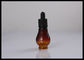 botellas del dropper de 30ml Brown, frascos de cristal vacíos recargables para los aceites esenciales proveedor