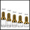 El llevar fácil de las botellas de cristal claras del dropper con el casquillo de la tapa de la prensa del oro/de la plata proveedor
