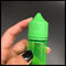 Verde de botella plástico rechoncho del dropper del unicornio 60ml/envase anaranjado del líquido del vapor del color proveedor