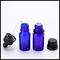 Casquillo 10ml inalterable del negro del dropper de las botellas de cristal del aceite esencial del azul de cobalto proveedor