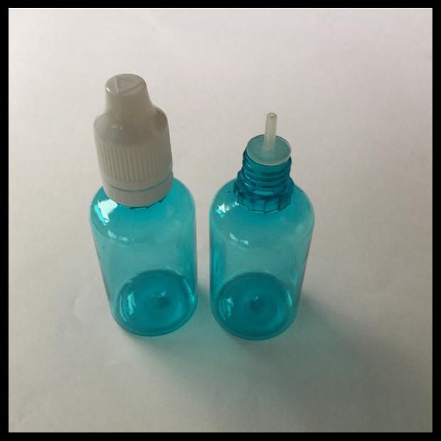 Acaricie las botellas vacías azules del líquido Ejuice del dropper de las botellas plásticas E de las botellas 30ml