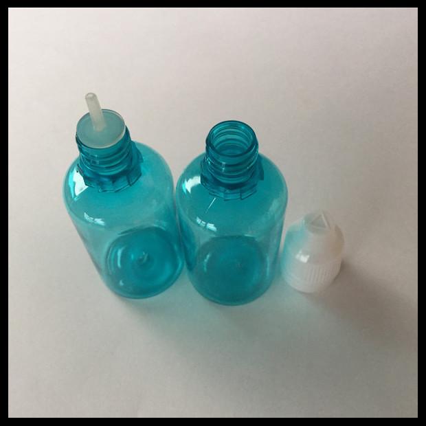 Acaricie las botellas vacías azules del líquido Ejuice del dropper de las botellas plásticas E de las botellas 30ml