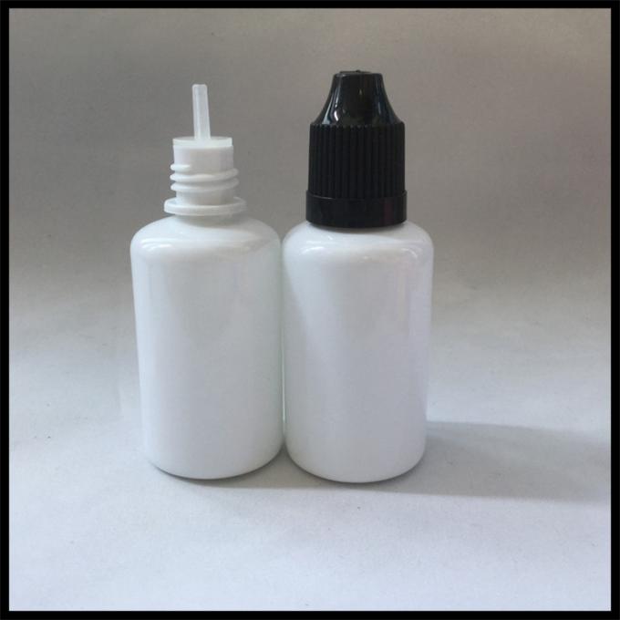 el plástico blanco 30ml embotella las botellas vacías del líquido de las botellas E del dropper del ANIMAL DOMÉSTICO