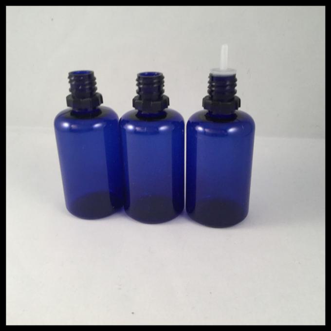 El plástico azul 30ml embotella las botellas del líquido del Cig de las botellas E del dropper del ANIMAL DOMÉSTICO