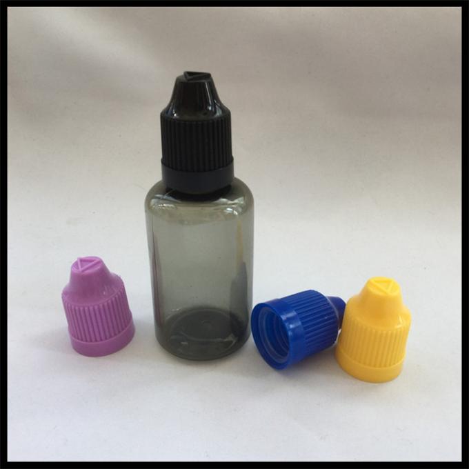 El dropper líquido negro del animal doméstico de la botella de 30ml E embotella la botella plástica del cigarrillo de E