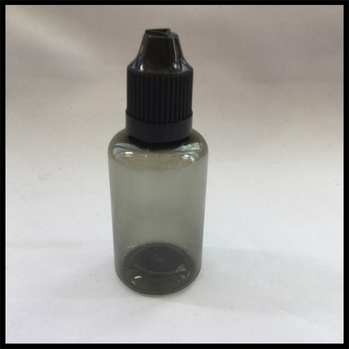 El dropper líquido negro del animal doméstico de la botella de 30ml E embotella la botella plástica del cigarrillo de E