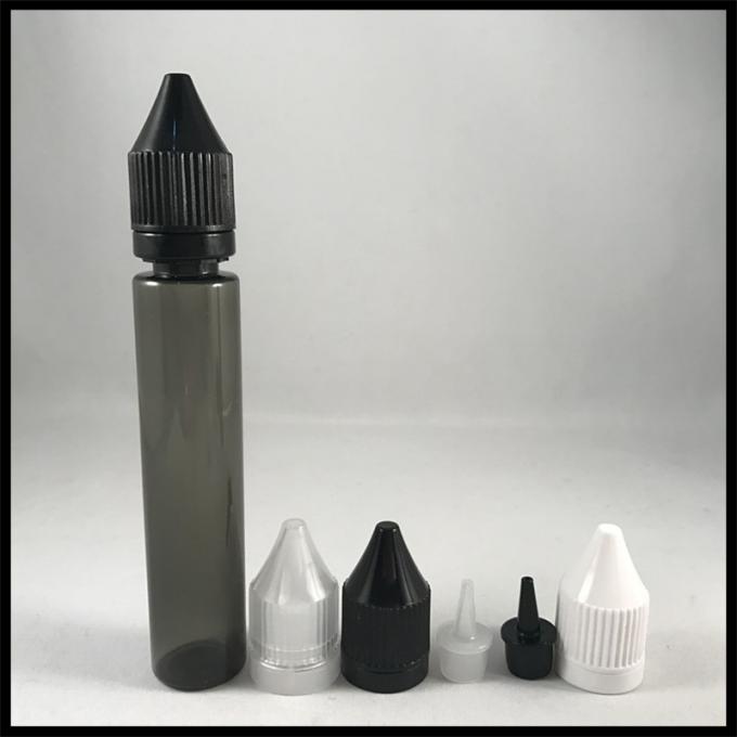 Botellas farmacéuticas de la pluma del unicornio, botellas durables del dropper del negro 30ml
