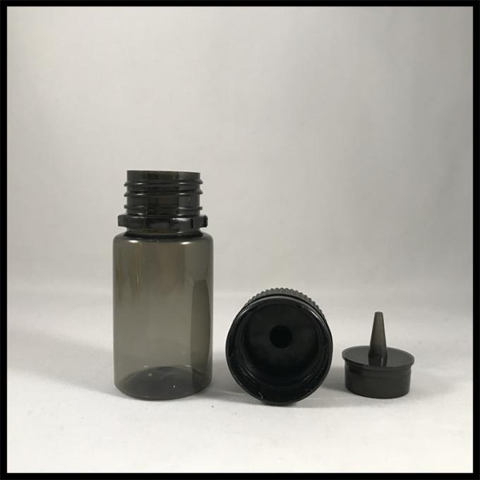 Las botellas transparentes negras del animal doméstico 30ml, el dropper plástico de encargo 30ml embotellan bulto