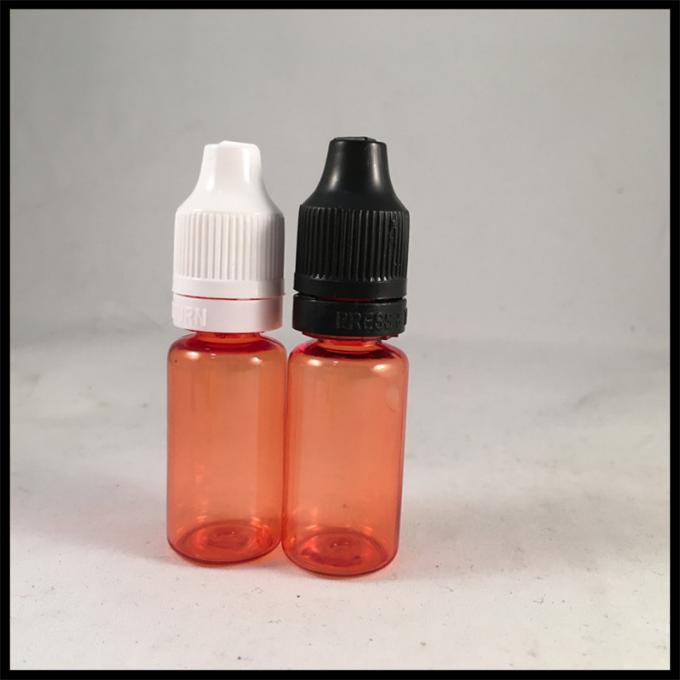 La botella roja del dropper del aceite del humo, dropper plástico 10ml embotella resistencia baja ácida