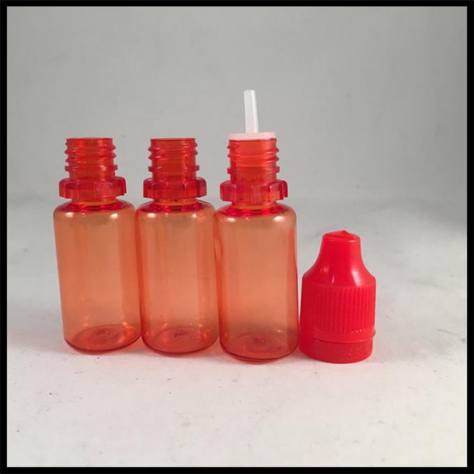La botella roja del dropper del aceite del humo, dropper plástico 10ml embotella resistencia baja ácida