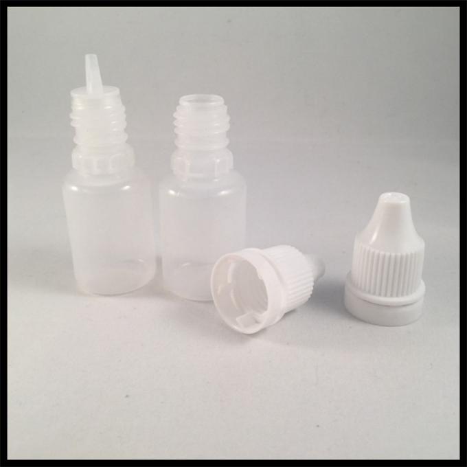 Las botellas del dropper del LDPE del líquido 10ml de E con el niño resisten resistencia baja ácida del casquillo