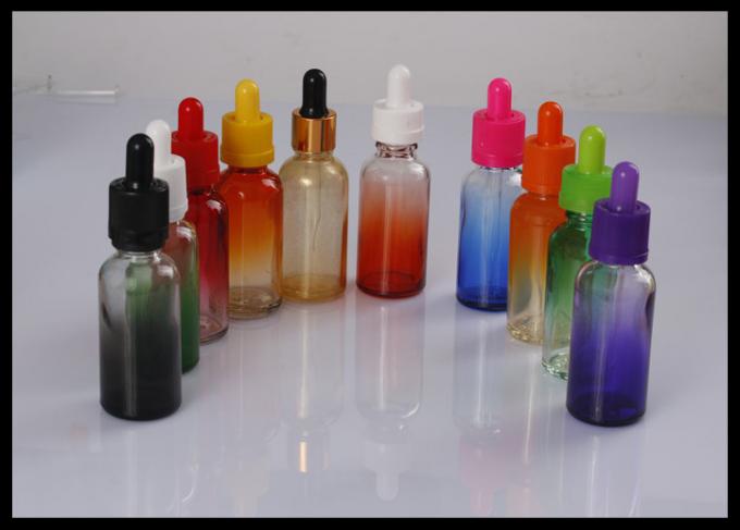 30ml ennegrecen la botella del dropper del aceite del humo líquido de la botella de cristal E de la pendiente