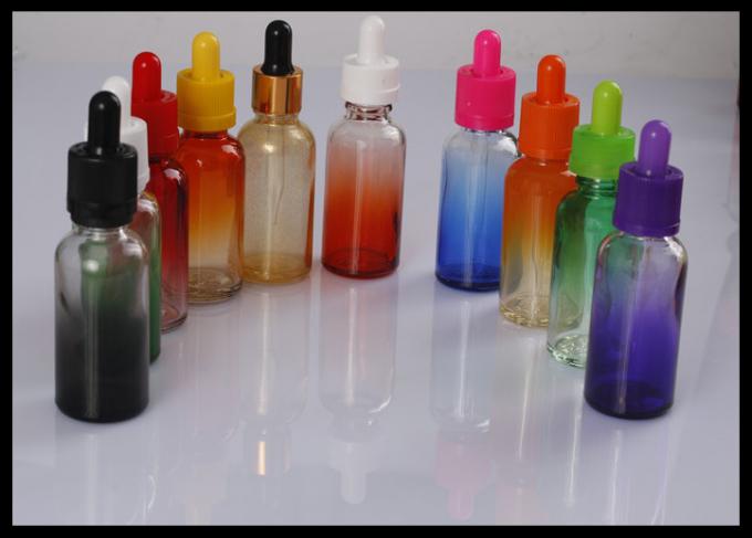 Botella de cristal del dropper de la pendiente del aceite líquido anaranjado de la botella de cristal 30ml E