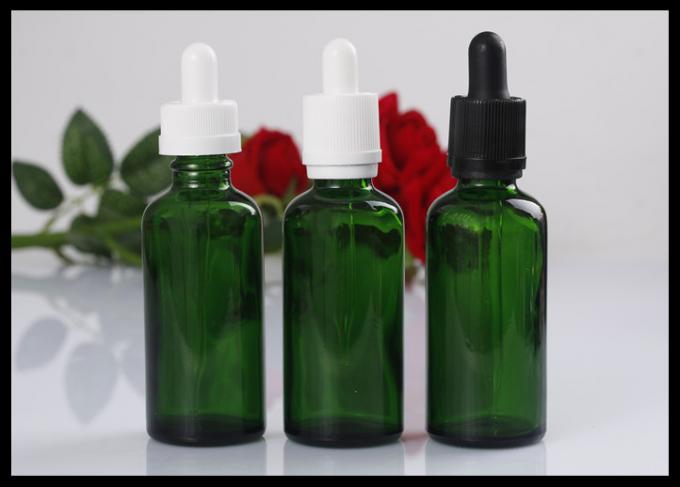 botella líquida cosmética verde de la botella de aceite esencial de la botella de cristal 30ml