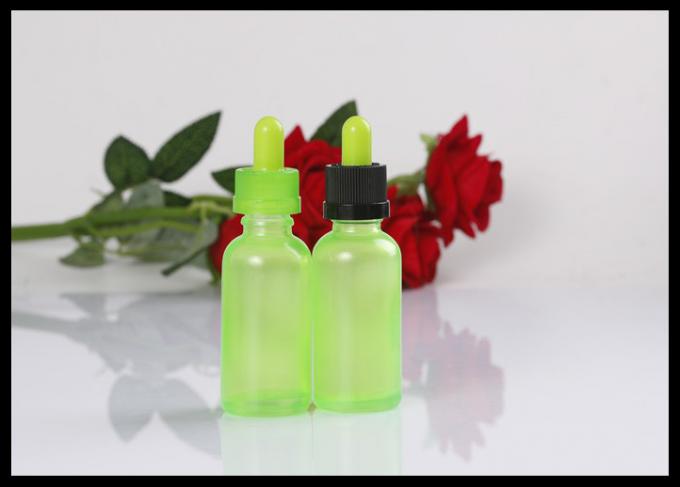botella de cristal líquida del dropper del aceite esencial de la botella del cig de 30ml 1oz E verde clara
