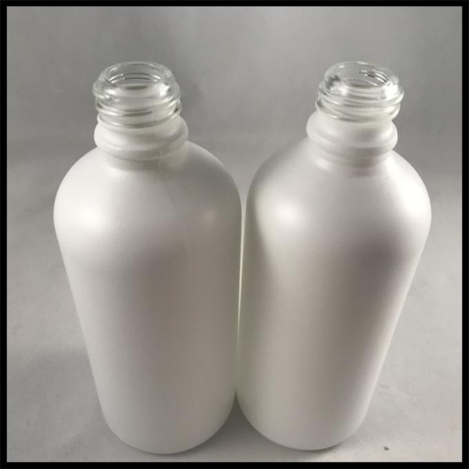 Capacidad blanca vacía del vidrio esmerilado 100ml de las botellas de aceite esencial del dropper líquido de E