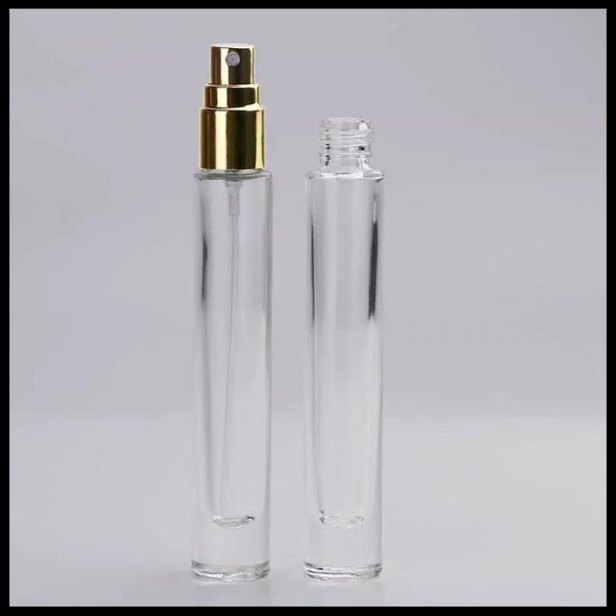Las botellas materiales de cristal del espray de perfume, pequeñas vacian forma larga redonda de las botellas del espray