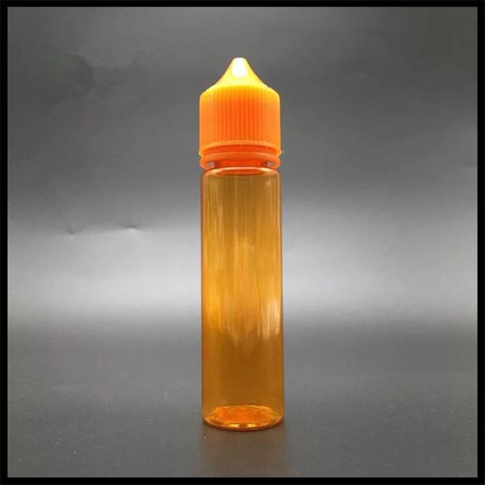 Verde de botella plástico rechoncho del dropper del unicornio 60ml/envase anaranjado del líquido del vapor del color