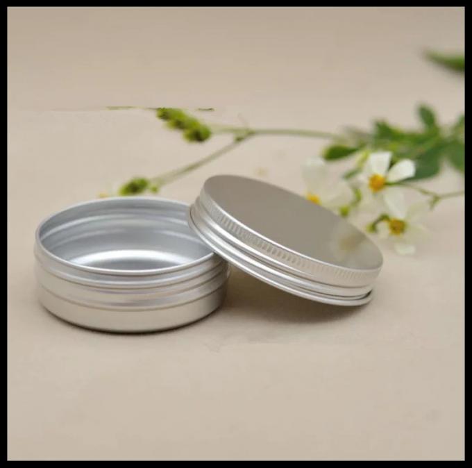 El algodón cosmético de aluminio de la crema de los envases 50g de la forma redonda puede con la tapa del tornillo